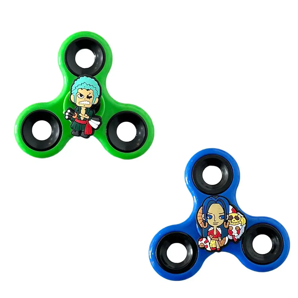 ฟิกเกอร์การ์ตูนวันพีซ 1 ชิ้น ของเล่นฟิดเจ็ตสปินเนอร์ ลูฟี่ โซโล โมเดลพีวีซี ของเล่นคลายเครียดสำหรับเด็ก