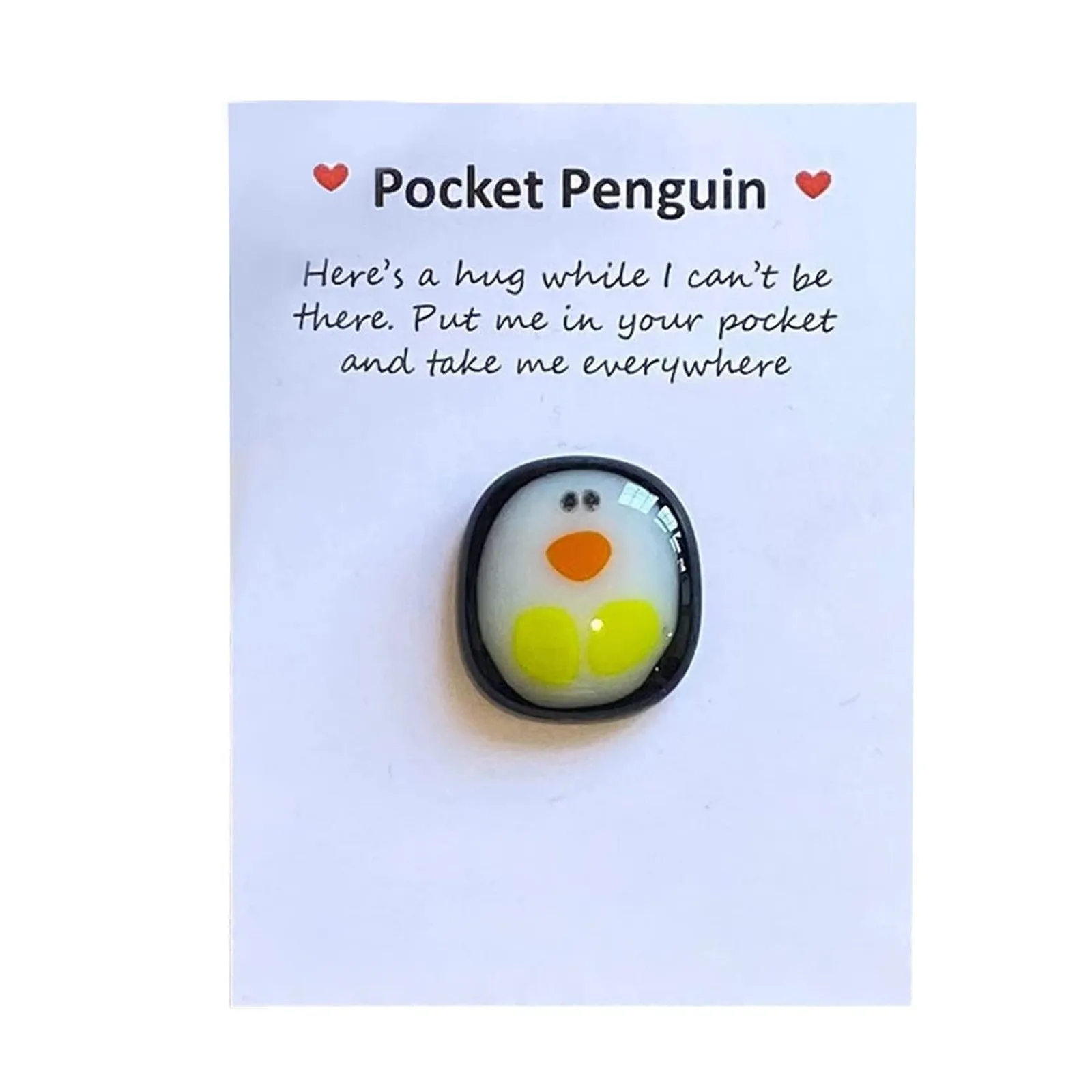 A Little Pocket Penguin Hug Keepsake Ornament Cute Christmas Gift With Small Message Card Distance Social Present Party Decorati