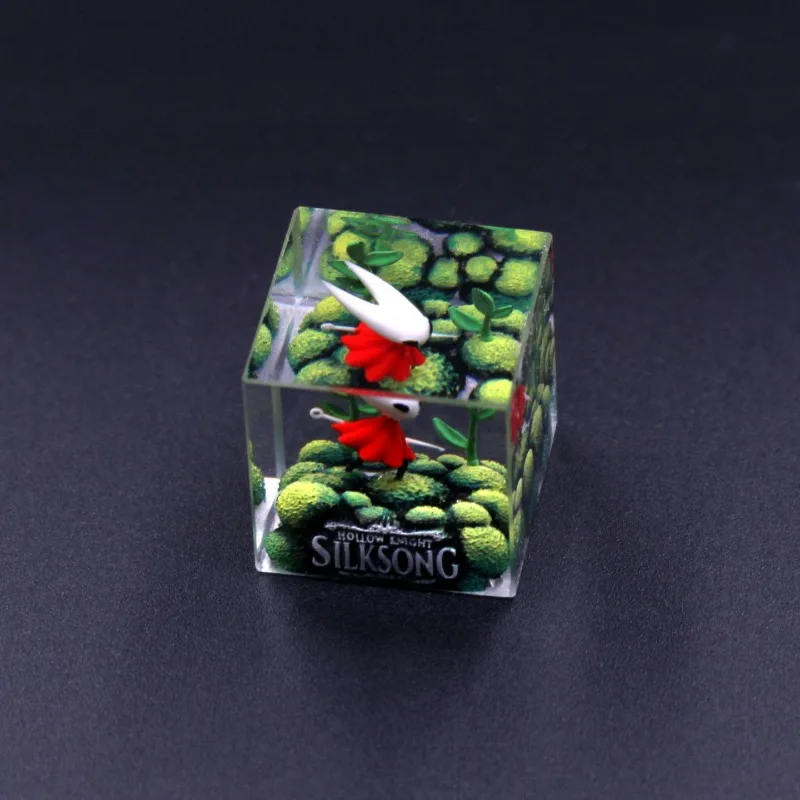 Hollow Knight Silksong Anime Gaming KeyCaps 3D Resin Creative Handmade Keycap Customized Caps Game Peripherals Cool Gift Esc