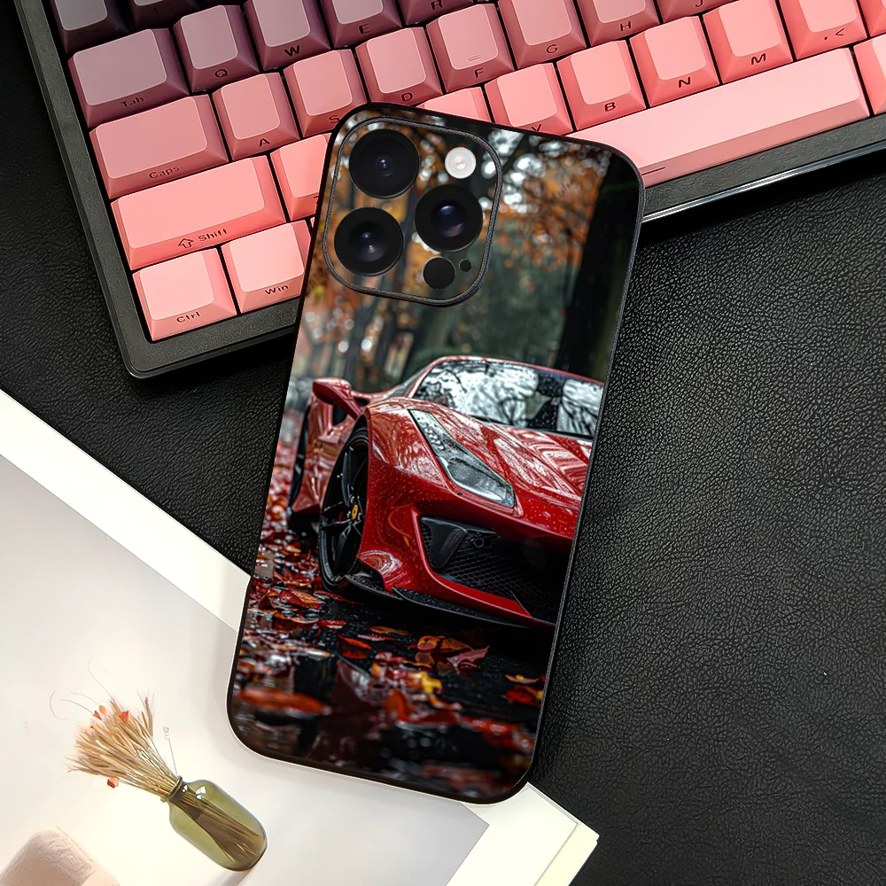 Classic F-FerRAri Phone Case For IPhone 16 15 14 13 12 11 PRO MAX PLUS Mini TPU Soft To Skin-friendly Cover