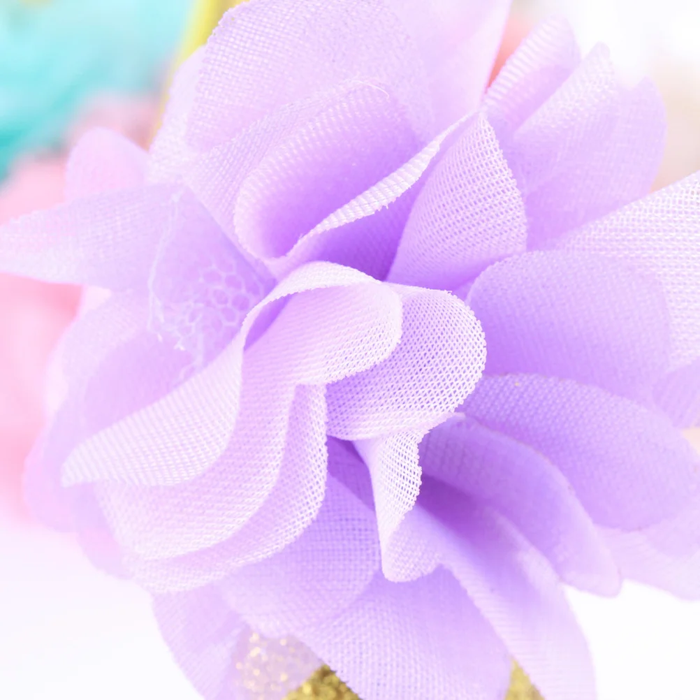 

Purple Baby Flower Hair Crown Accessories 1st Birthday Party Hairband 1 Year Birthday Crown Baby Photo Prop 1 Year
