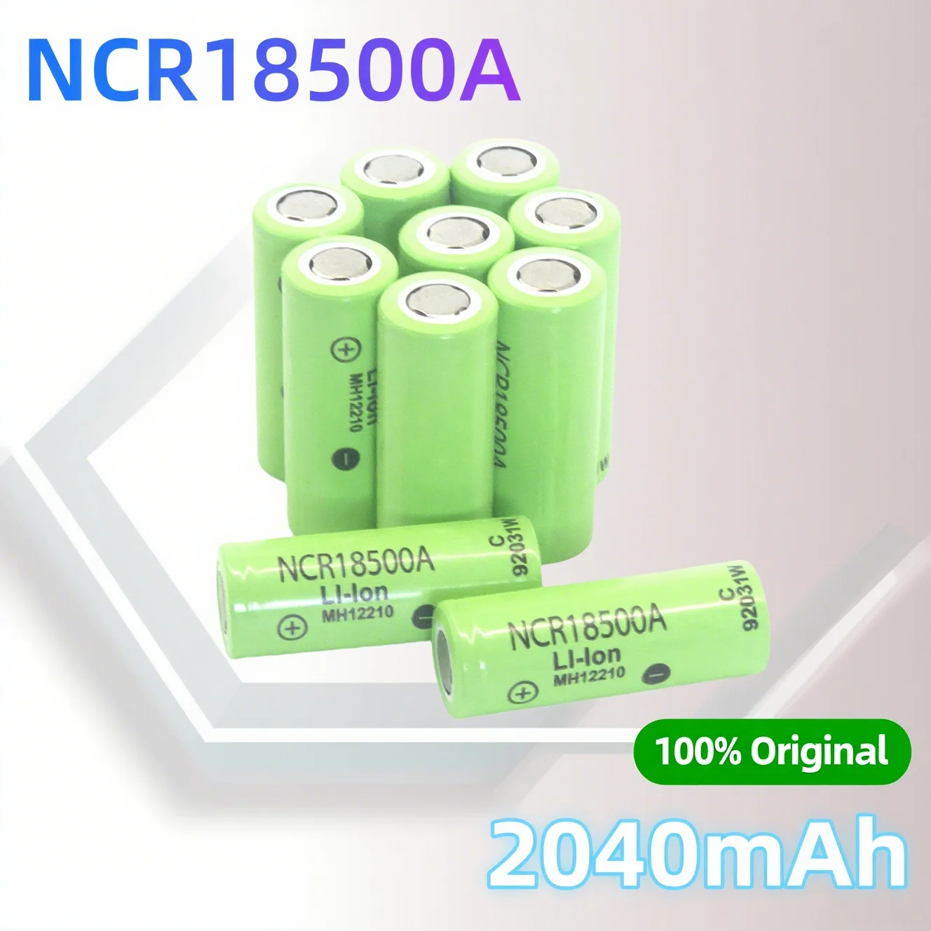 Batterie Li-ion NCR18500A 3,7 V 2040 mAh – Cellule rechargeable haute capacité pour outils électriques, éclairage LED, etc.