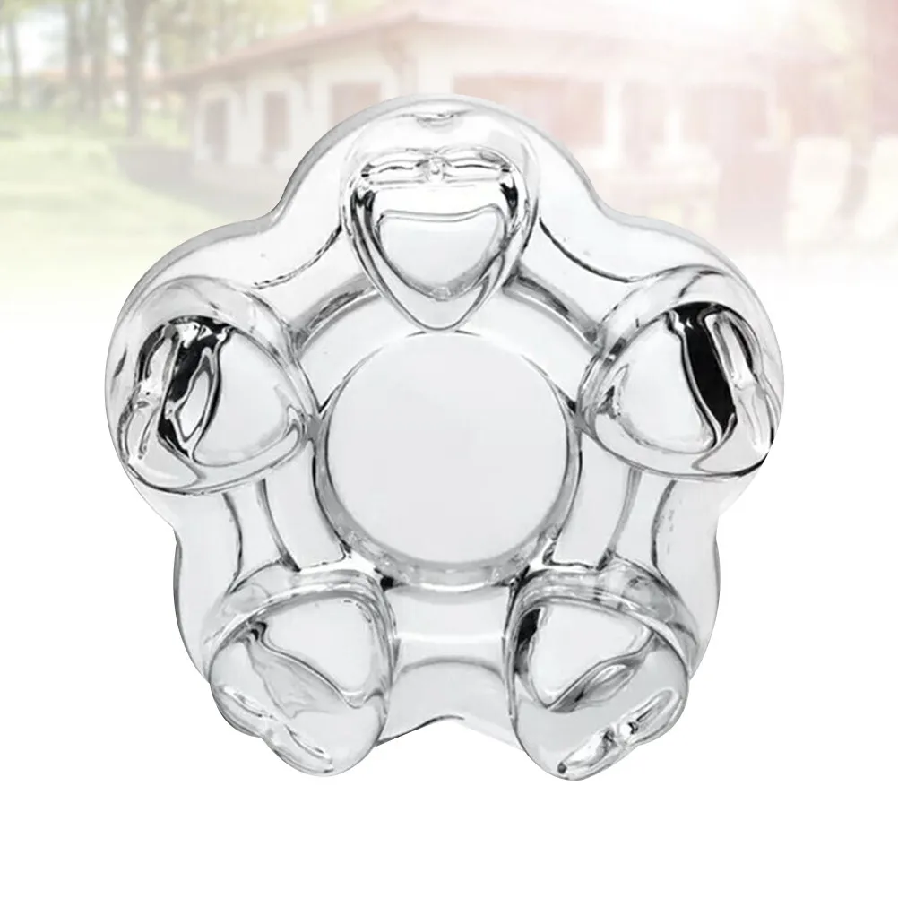 Glass Base Tea Pot Heart Shape Creative Stylish Insulated Furnace Stand for Tea Heating Warm Keeping Home Decor