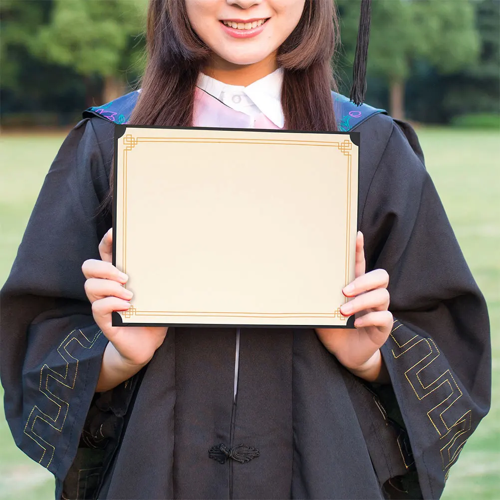 

15 Sheets Blank Certificate Paper A4 Writable Printable Diploma Paper for Graduation Awards School Recognition Certificates
