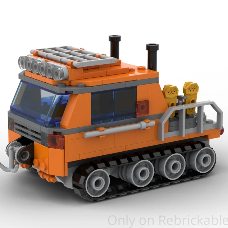 MOC-247028 Arctic Truck Bouwsteen Trailer Voertuigmodel Bouwstenen Serie Modulair Auto Speelgoed Creativiteit Steentjes 269 Stuks