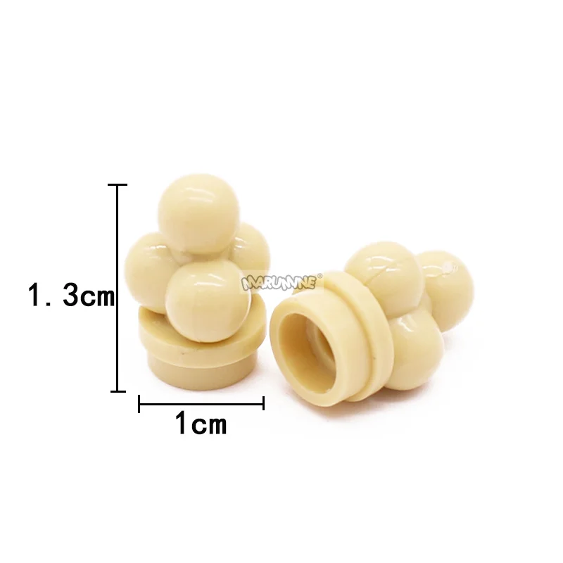 Marumine MOC Parts Ice Cream Scoops 50PCS Compatible 6254 Mini Foods Bricks Accessories DIY Building Blocks Assmble Particle