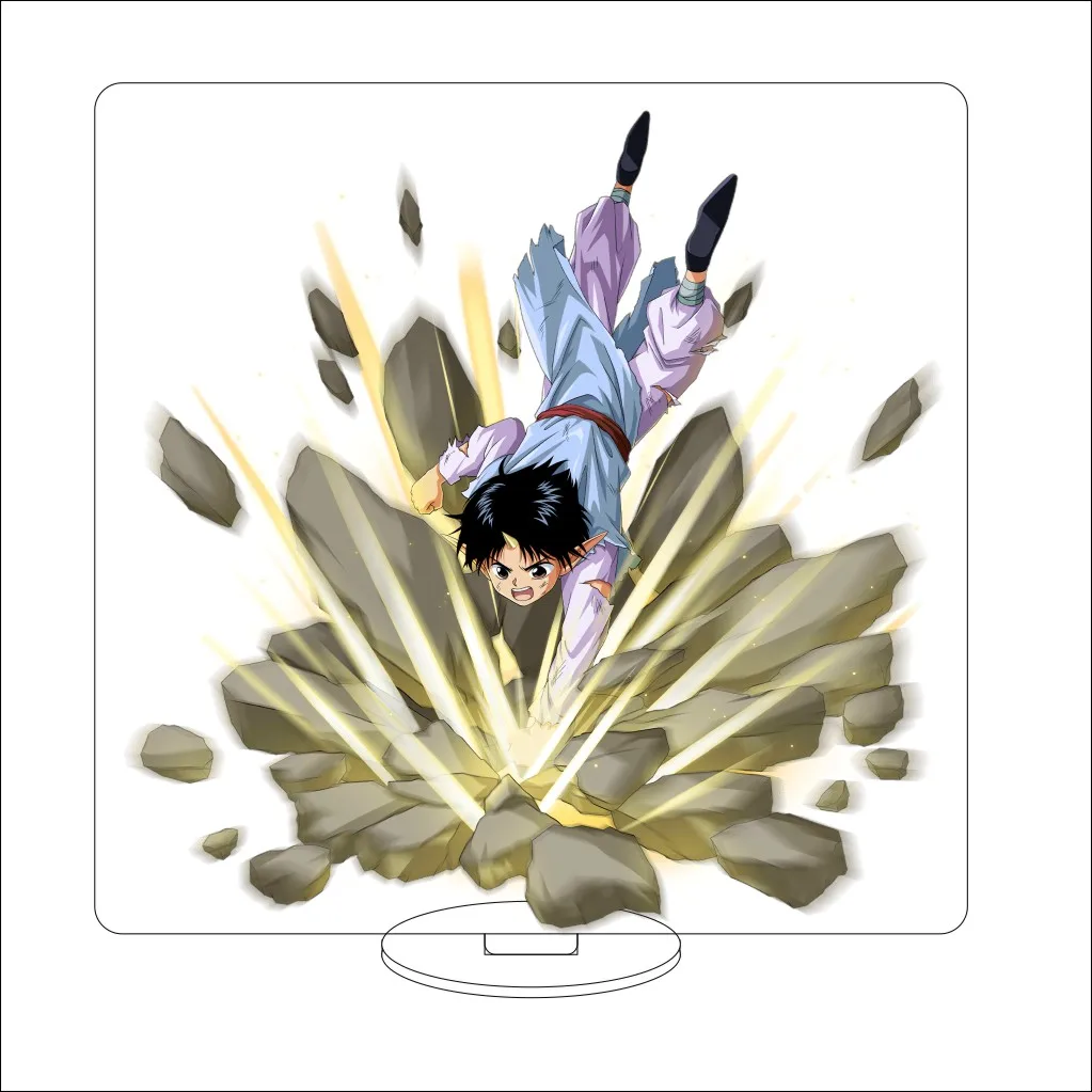 16 سنتيمتر أنيمي يويو هاكوشو تأثيري الاكريليك حامل الحلي Urameshi/Kurama/يوكينا الشكل حامل هدايا الهالوين