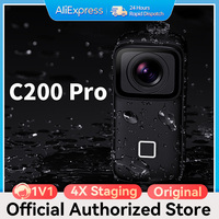 SJCAM C200 Pro 4K Action Camera with Portable Body 5M Waterproof FHD 6-Axis GYRO Video Body 5G WiFi Night Vision Sports DV