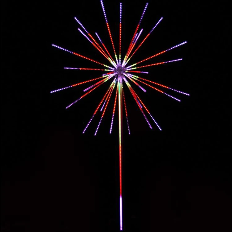 Outdoor Park Lawn Landscape Led Wedding Simulated Tree Garden Christmas Lighting Decoration Starburst Lamp Led Firework Lights