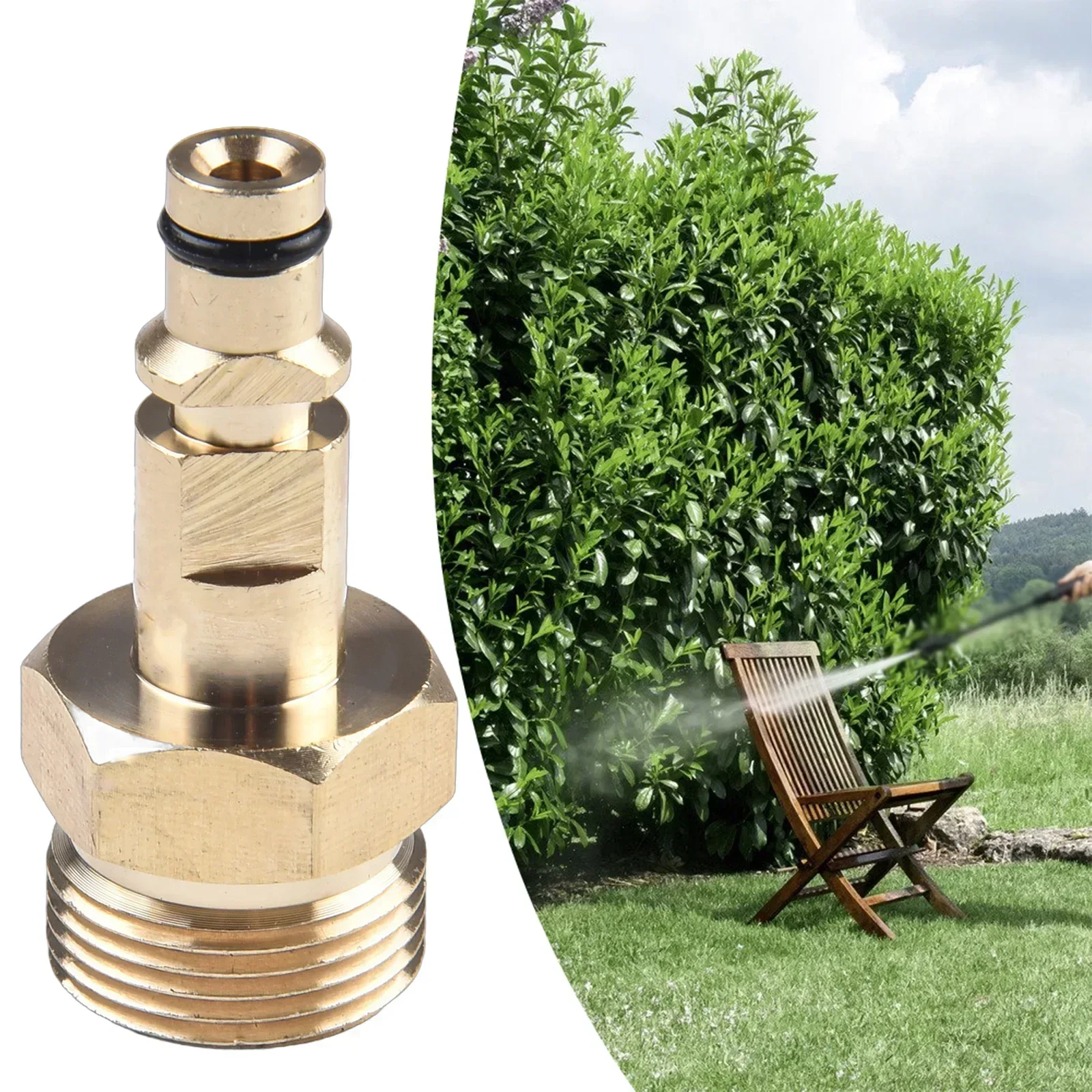 1pc Coupling Adapter M22 Pressure Washer Quick Connect Plug-In Nipple Hose Adapter Garden Power Tools Accessories