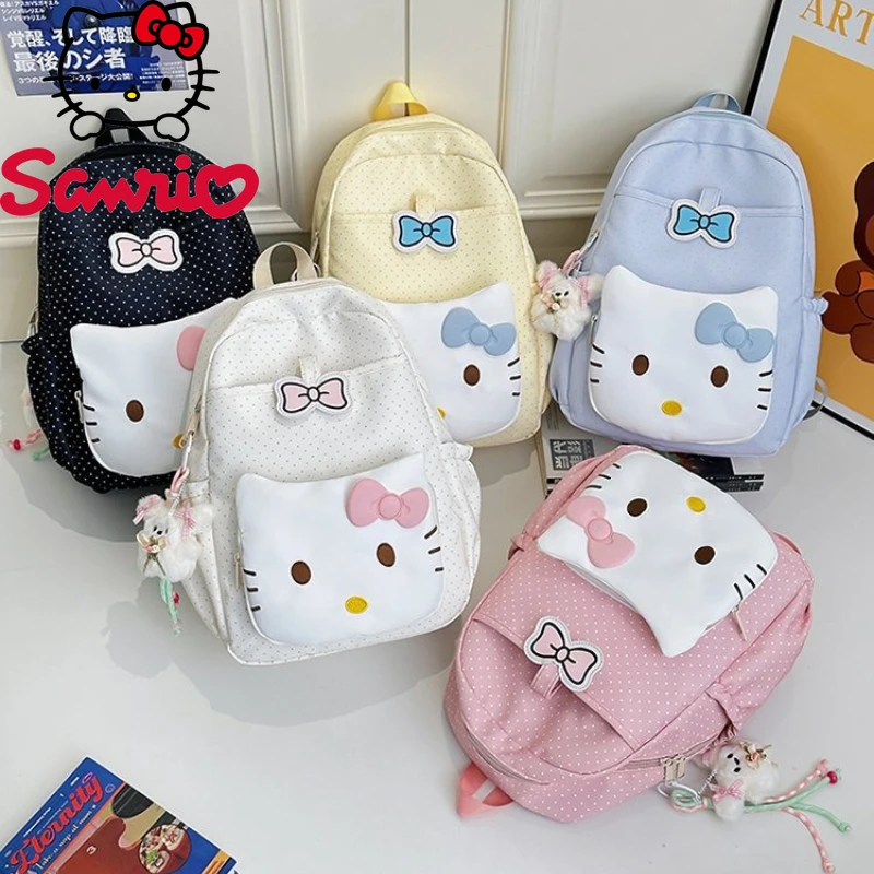 

Hello Kitty's New Student Backpack Fashionable and High-quality Women's Backpack Cartoon Cute Multi-functional Travel Backpack