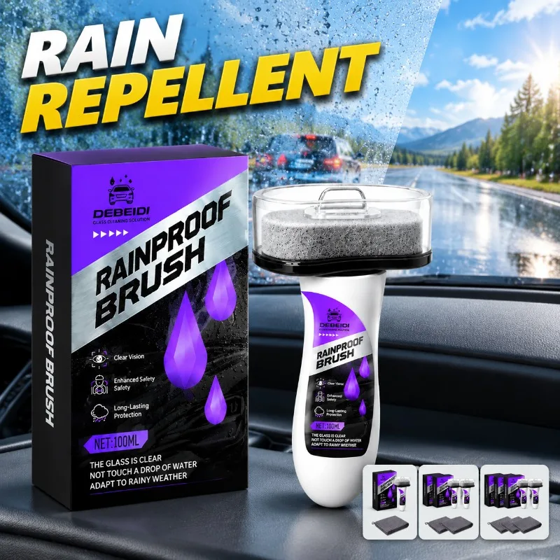 Car Rain Repellent Anti Fog Spray, Windshield Rearview Mirror Water Repellent Glass Coating, Auto Window Hydrophobic Rainproof