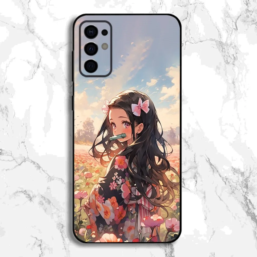 Anime D-Demon Slayer N-Nezuko Phone Case For Samsung S24,S21,S22,S23,S30,Ultra,S20,Plus,Fe,Lite,Note,10,9,5G Black Soft Cover