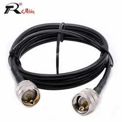 RG58 Antenna Extension Cable UHF PL-259 Male to UHF SO-239 Female  PL259 Pigtail connector for CB Radio Ham Radio FM Transmitter