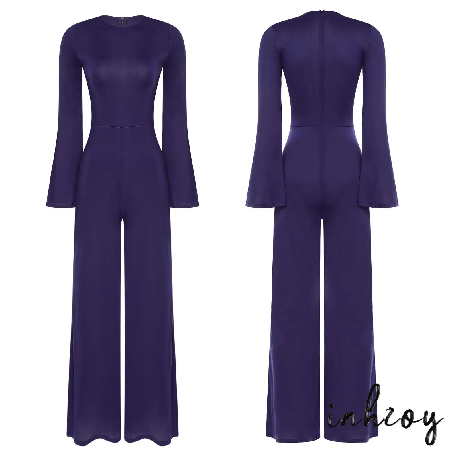 

Womens Sexy Skinny Stretchy Slim Bag Hip Bodycon Fashion Casual Zipper Jumpsuits Ladies Streetwear Rave Party Ballroom Clubwear
