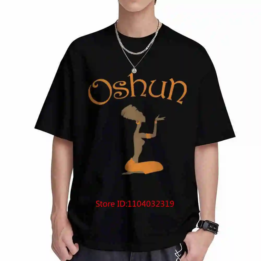 Oshun Orishas Goddess Oxum Ifa Yoruba Religion Short Sleeve Tee 100% Cotton T-Shirt