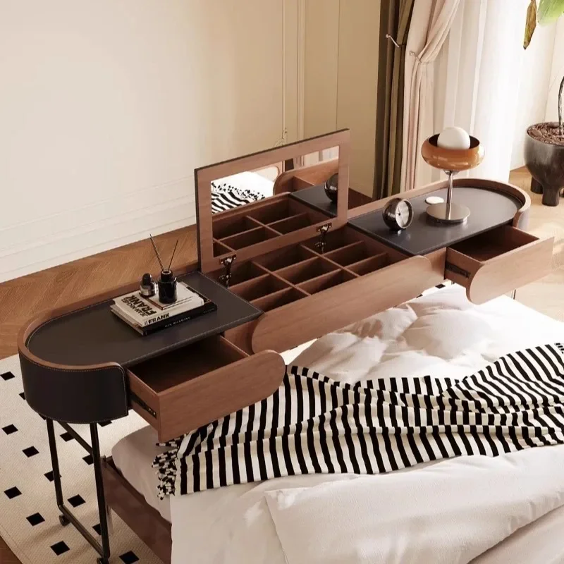 Movable household bedside cross-bed table desk