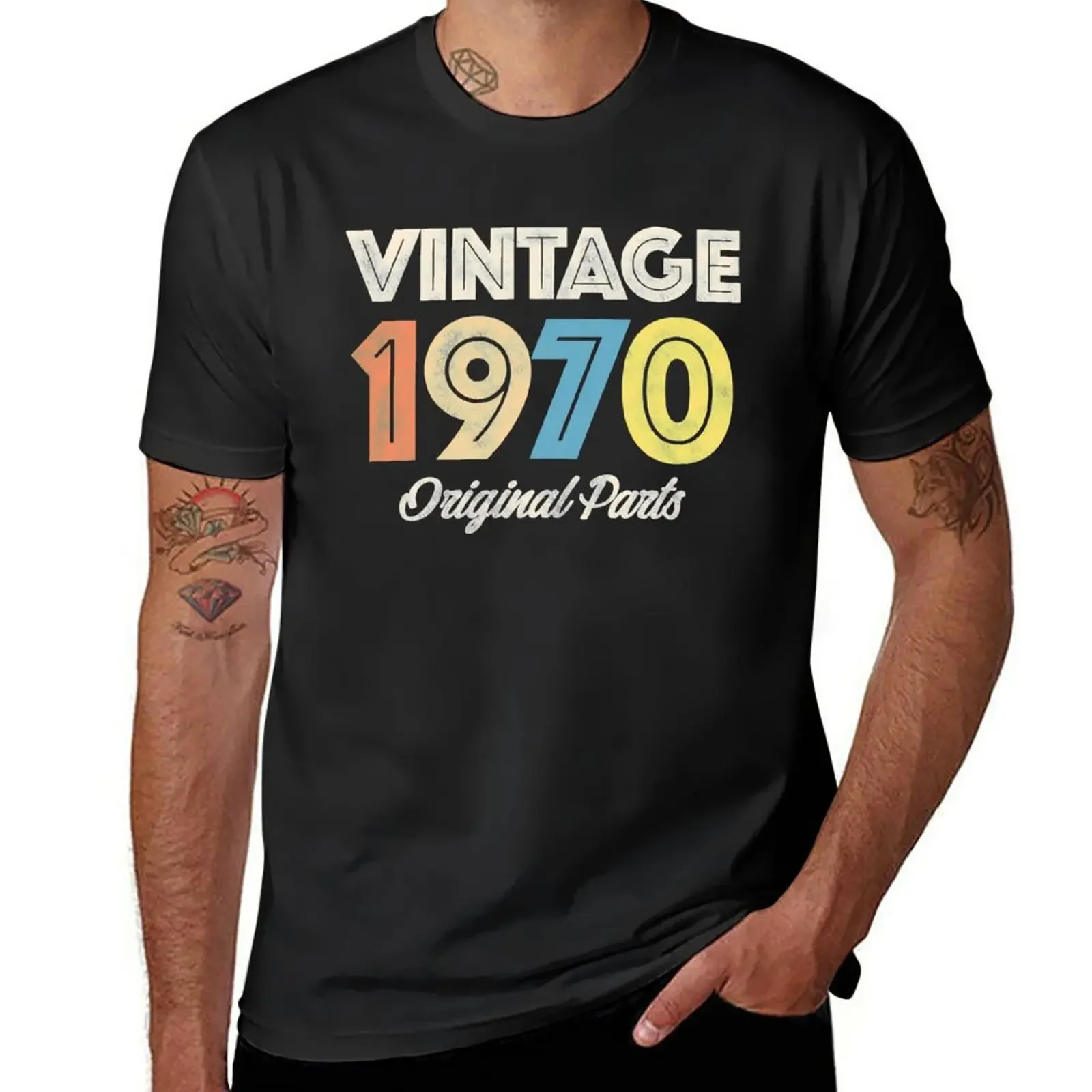 

Vintage Retro 1970's Birthday T-Shirt plus size tops sublime clothes for men