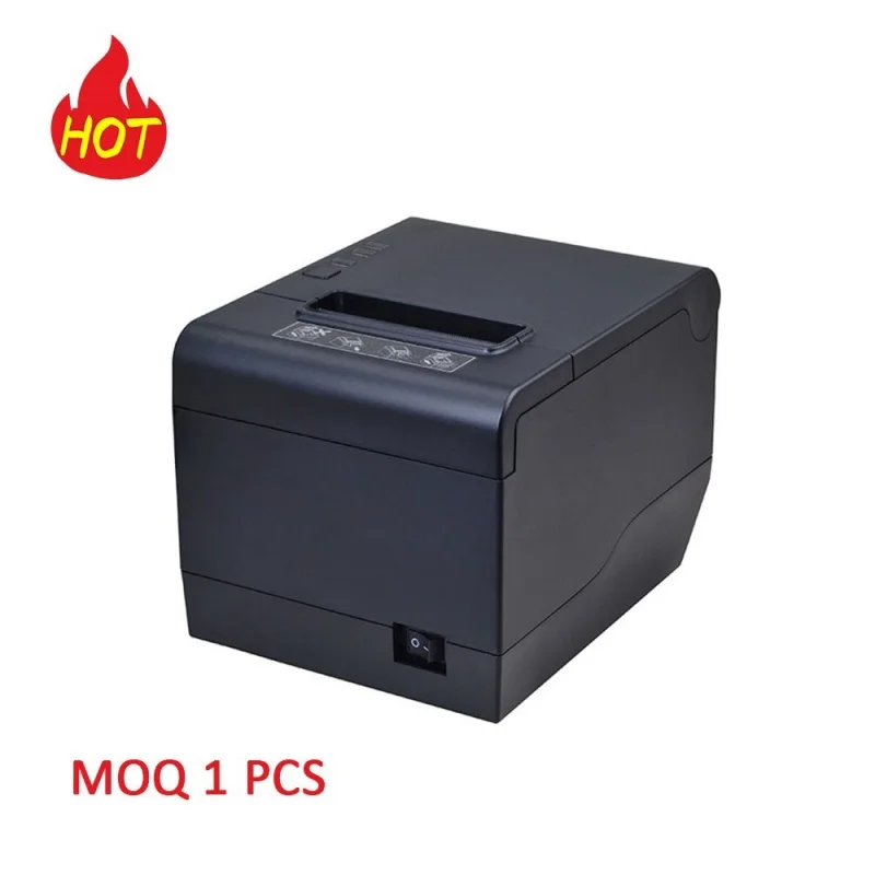 ZY808 Thermal Receipt Printer Convenient for Supermarket/Hotel/Service Station/Restaurant Easy Paper Loading& Various Industries