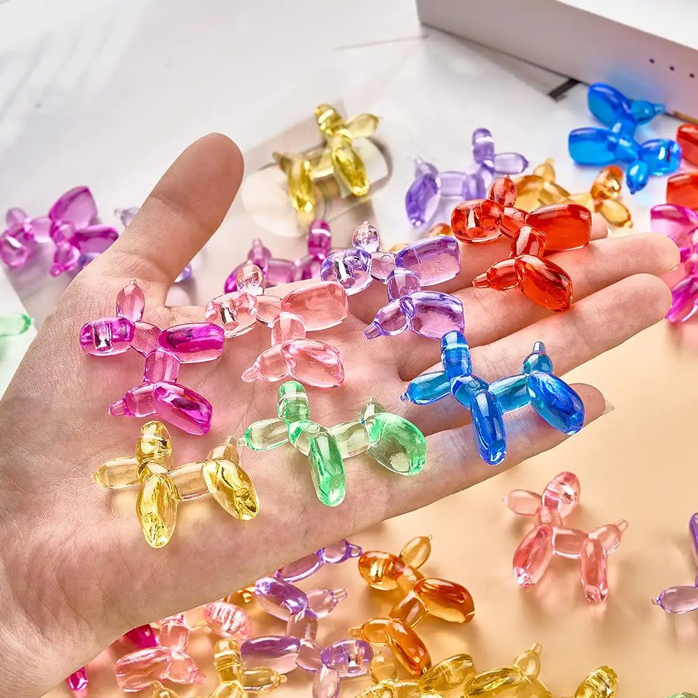 50 Stück, Mini-Ballonhunde, imitierte Kristalle, handgefertigte DIY-Ornamente, Muttertagsgeschenke, Geschenke für Freund und Freundin, C – Detail 3