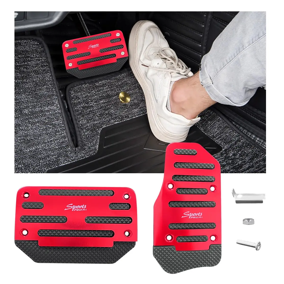 For Buick Encore GL6 GL8 Chevrolet Orlando Trax Track ONIX Trailblazer NO Drill Accelerator Brake Pedal CoverCar Accessories