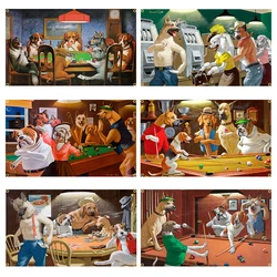 90X150cm Cassius Marcellus Coolidge âDogs Playing Pokerâ Flag Polyester Printed Decoration Banner Tapestry FLAGLAND