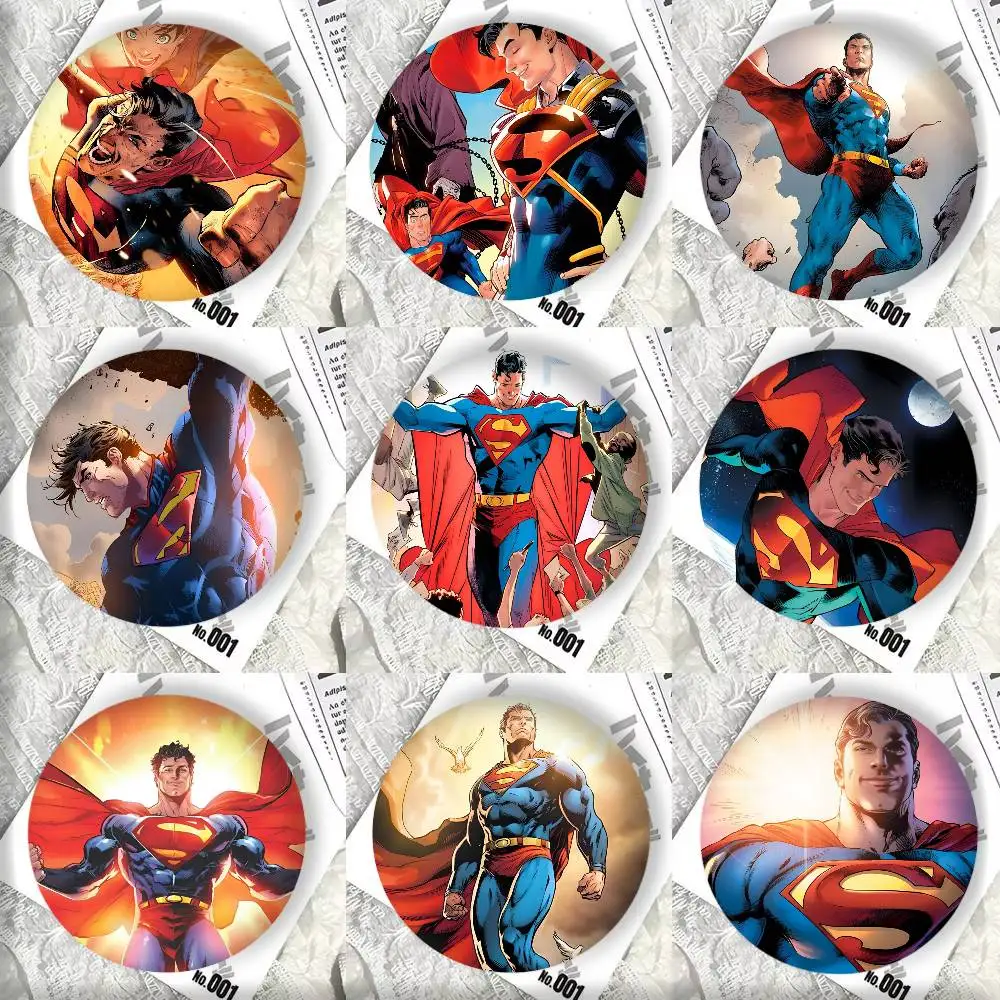 Anime Book Covers S-Super Cartoon man Manga Badges 32 44 58 75 mm Round Cosplay Pin Bag Decor Fans Collect Friends Gifts Brooch