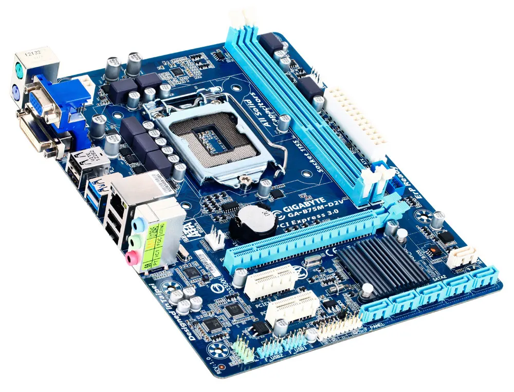 GIGABYTE GA-B75M-D3V Desktop Motherboard B75 Socket LGA 1155 i3 i5 i7 DDR3 32G Micro ATX Original B75M-D3V