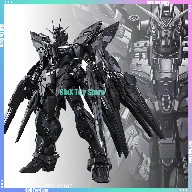 В наличии Модель PIANXIN MG 1/100 MGEX Strike Freedom Модель Комплект Полуночное покрытие Сборка Фигурки Робот Пластиковая модель Игрушки