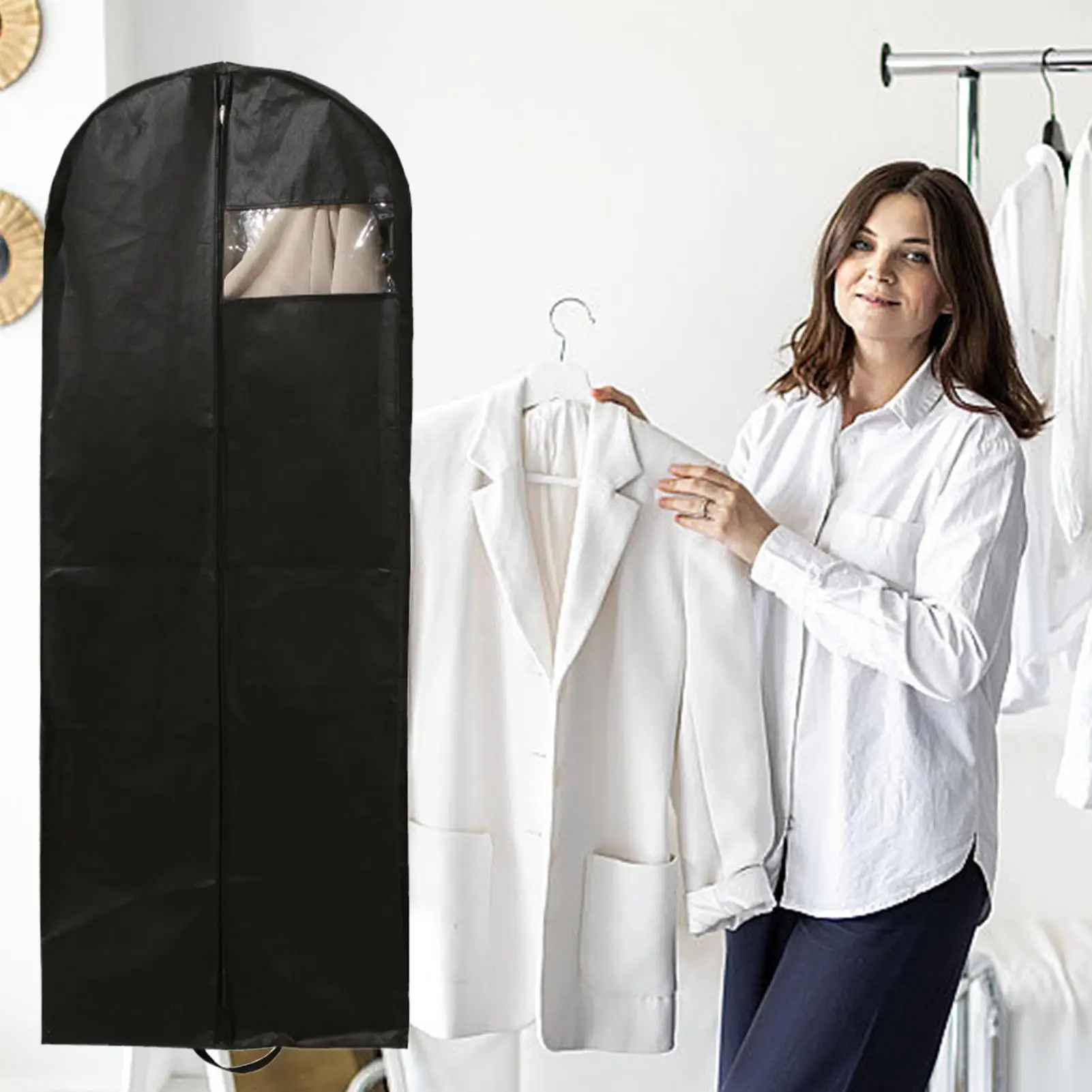 

garment Storage bag Heavy Duty 3D garment dust cover Travel Large Carry On Suit Bag for storing coats jackets and shirts