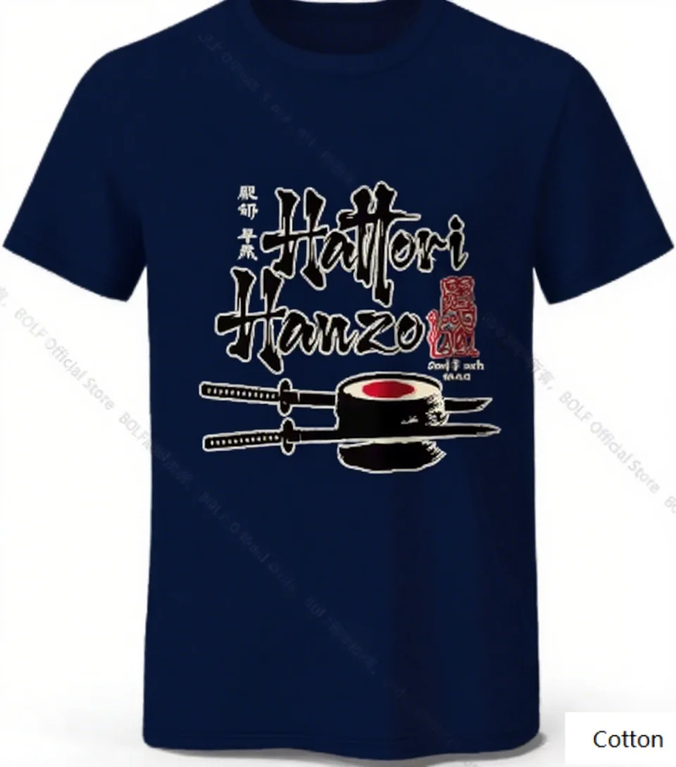 تي شيرت ياباني عصري - إبداعي ثقافي - تي شيرت برقبة دائرية للمعجبين يتميز بطباعة عزر السيف والسوشي وصل حديثًا تي شيرت S-4XL #4