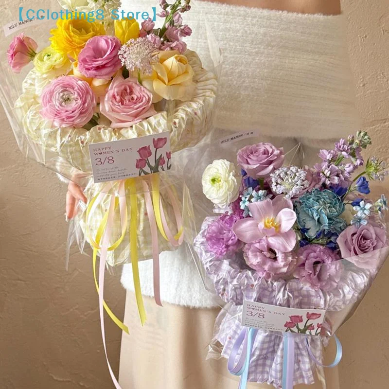 1cm (25 Yards/roll) Satin Flat Ribbon Roll Gift Flower Bouquet Packaging Wedding Birthday Ribbon Making DIY【AliS8】