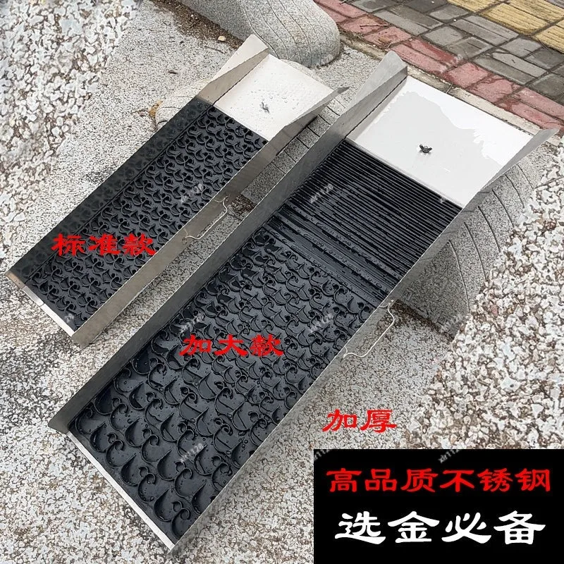 

Portable Vortex Gold Washing Chute, Stainless Steel Mini Prospecting Tool for Outdoor Gold Mining