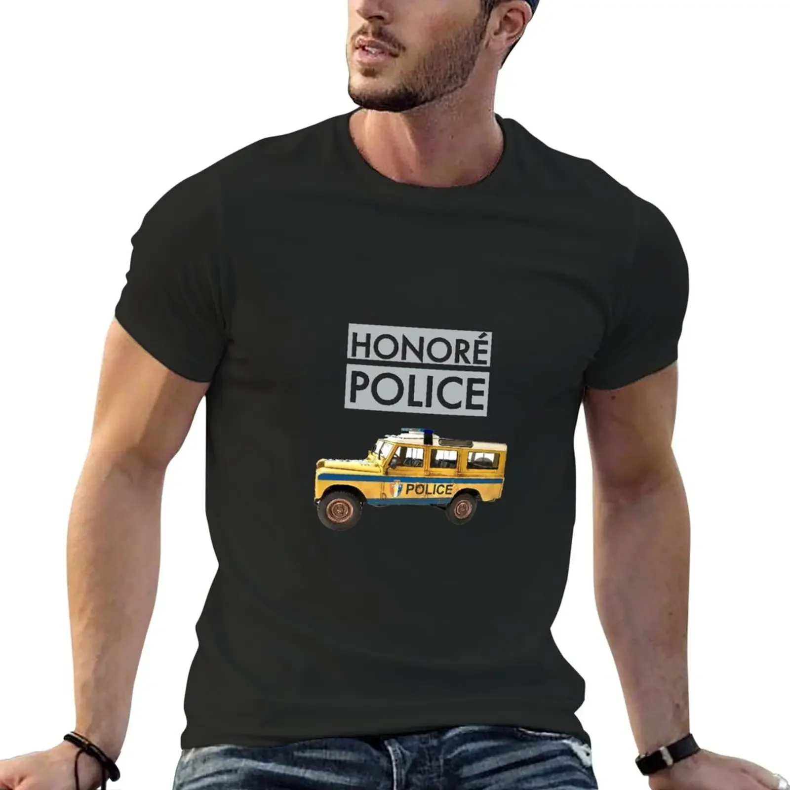 

Новая футболка Honore Police BBC Death in Paradise, футболка большого размера, мужская футболка для мужчин