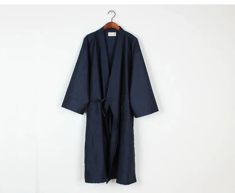 japanese dressing gown mens Long Men's Kimono Robes Iron on low heat and your kimono will look like new for a long long time Men's Kimono Robe - Japanese