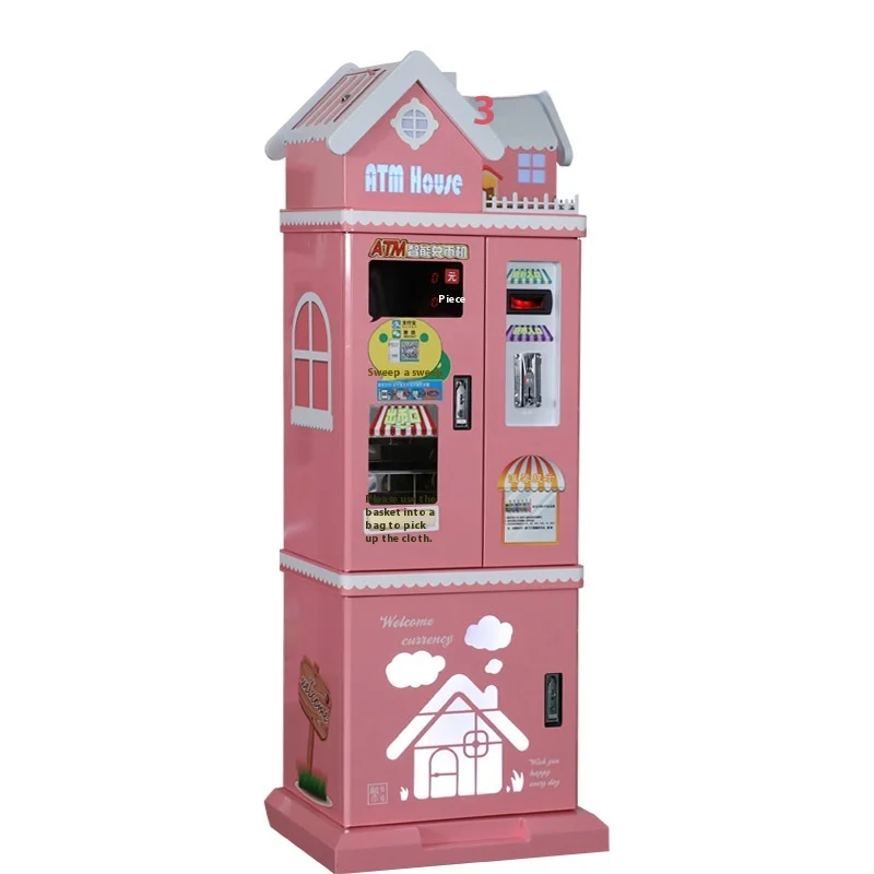 Smart Automatic Coin Vending Machine Unmanned Banknotes Paper Currency In Tokens Coin Pusher Claw Game Coin Exchange Machine