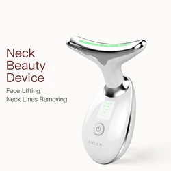 ANLAN Neck Face Beauty Device EMS Facial Neck Lifting 3 colori Light Skincare Skin stringere ridurre il doppio mento strumenti per la cura della pelle