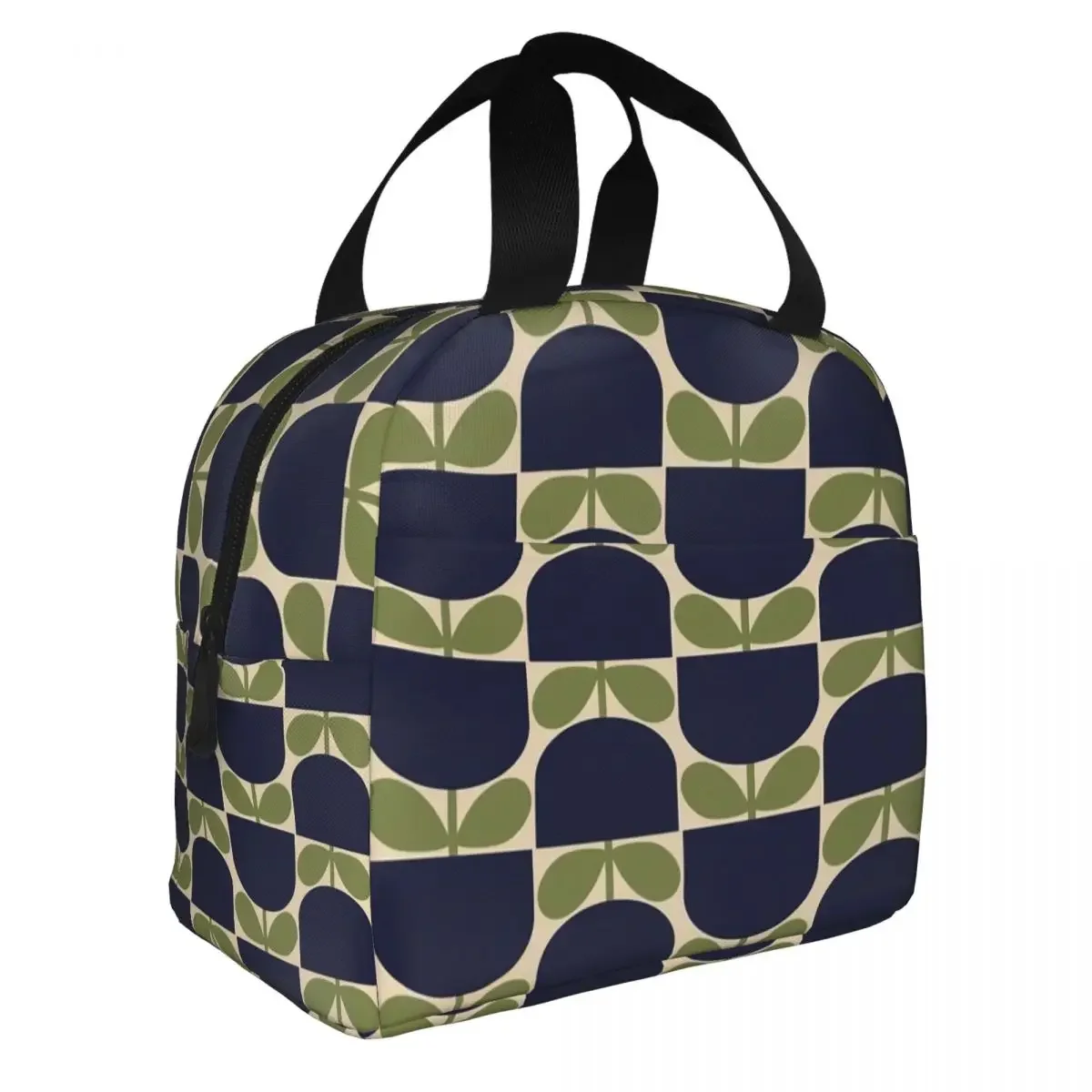 Orla Kiely Art Insulated Lunch Bag Thermal Bag Lunch Container Flower Abstract High Capacity Tote Lunch Box Men Women School