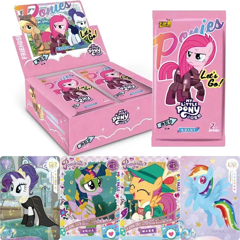 KAYOU Genuine New My Little Pony Card Fun Movie Pack Cute Funny Party Friendship Eternal Princess SR Collectible Card Toys Gifts