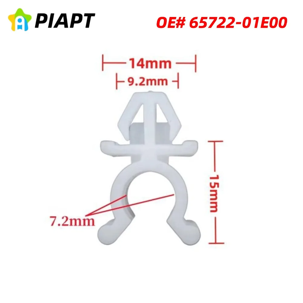 

10PCS OE# 6572201E00 Hood Rod Holder Clip Bonnet Fixing Support Clip For Nissan Skyline R32 R33 Navara D22 200SX 300ZX