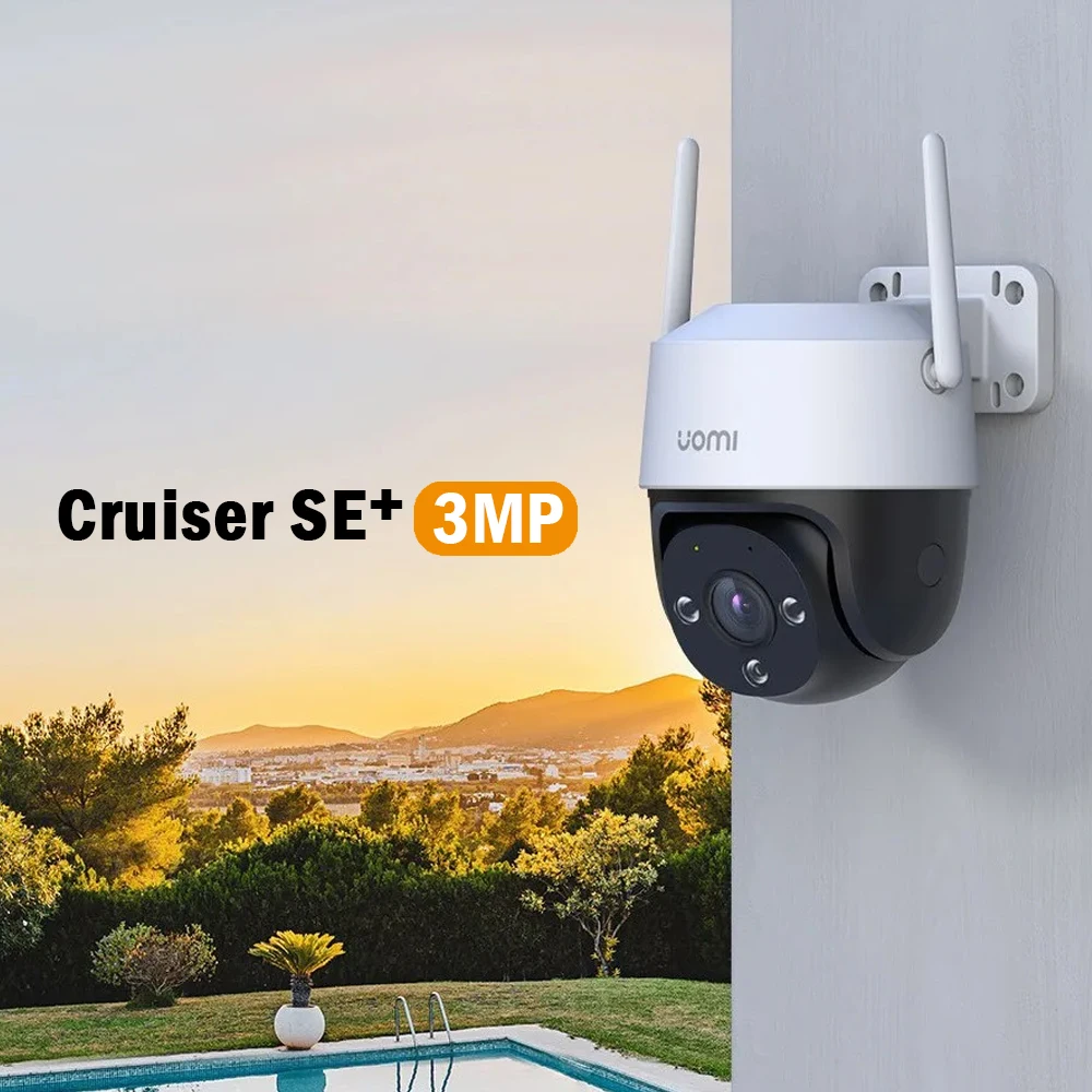 IMOU Cruiser SE+ 3MP Outdoor 360º PTZ Wi-Fi Surveillance Video Camera Alexa 8XDigital Zoom IP Camera Street Night Vision Device