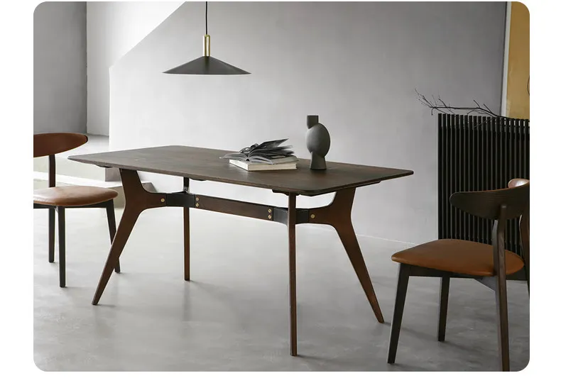 Oak solid wood dining table bench