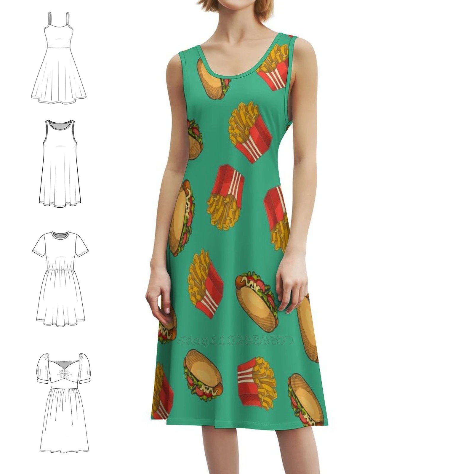 

Hotdog And French Fries Sweetheart Neckline Dress Elegant Summer Party Dress For Women History Everybody Curious Sentence Sign