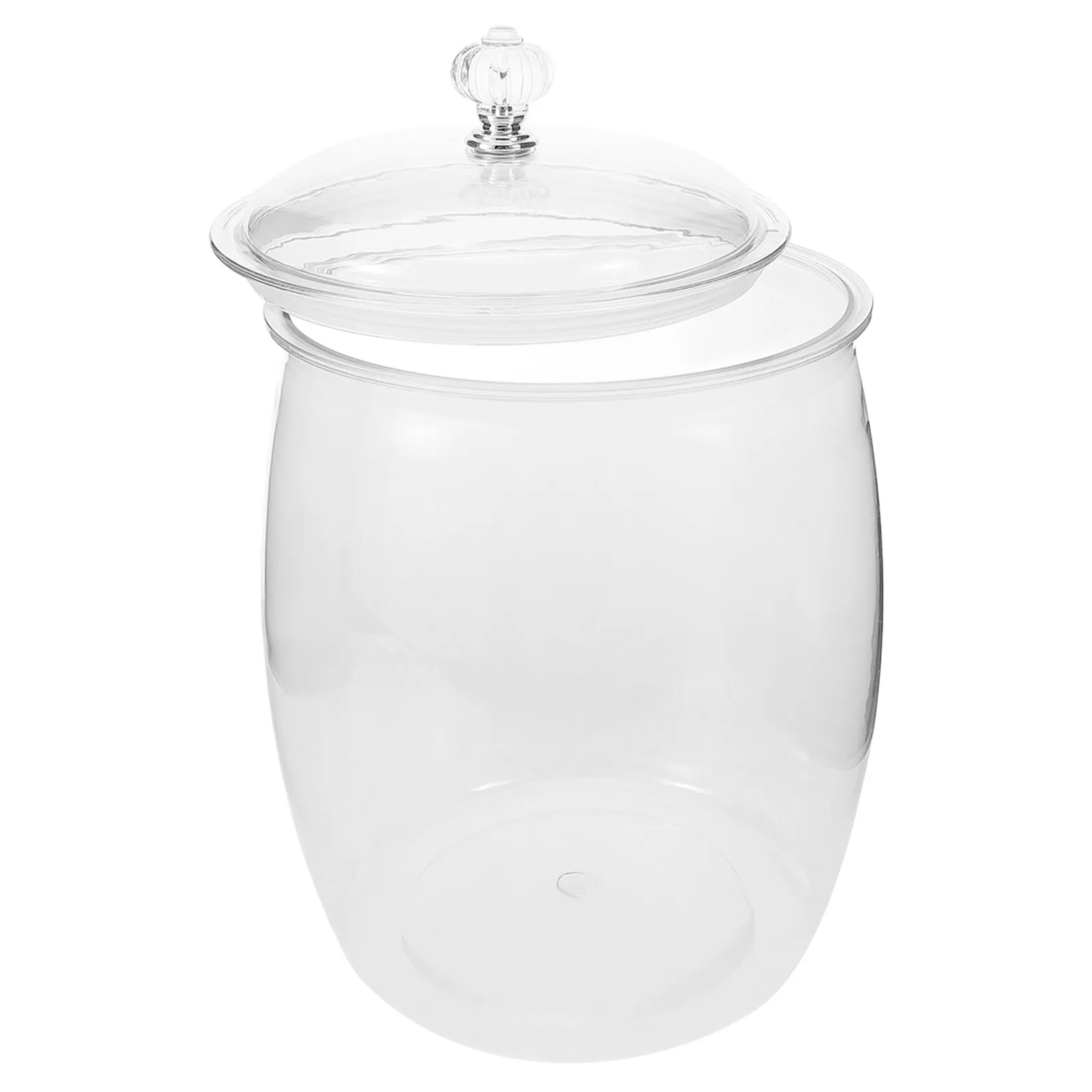 

Clear Plastic Canister with Airtight Lid Large Size for Cookie Candy Storage Freshness Retention Kitchen Decor Sugar Coffee Tea