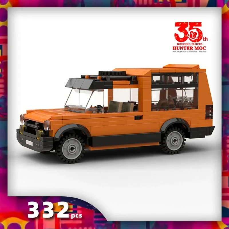 

2024 new moc technical suv building block vintage car brick retro convertible car model toys kids gifts Matra Simca