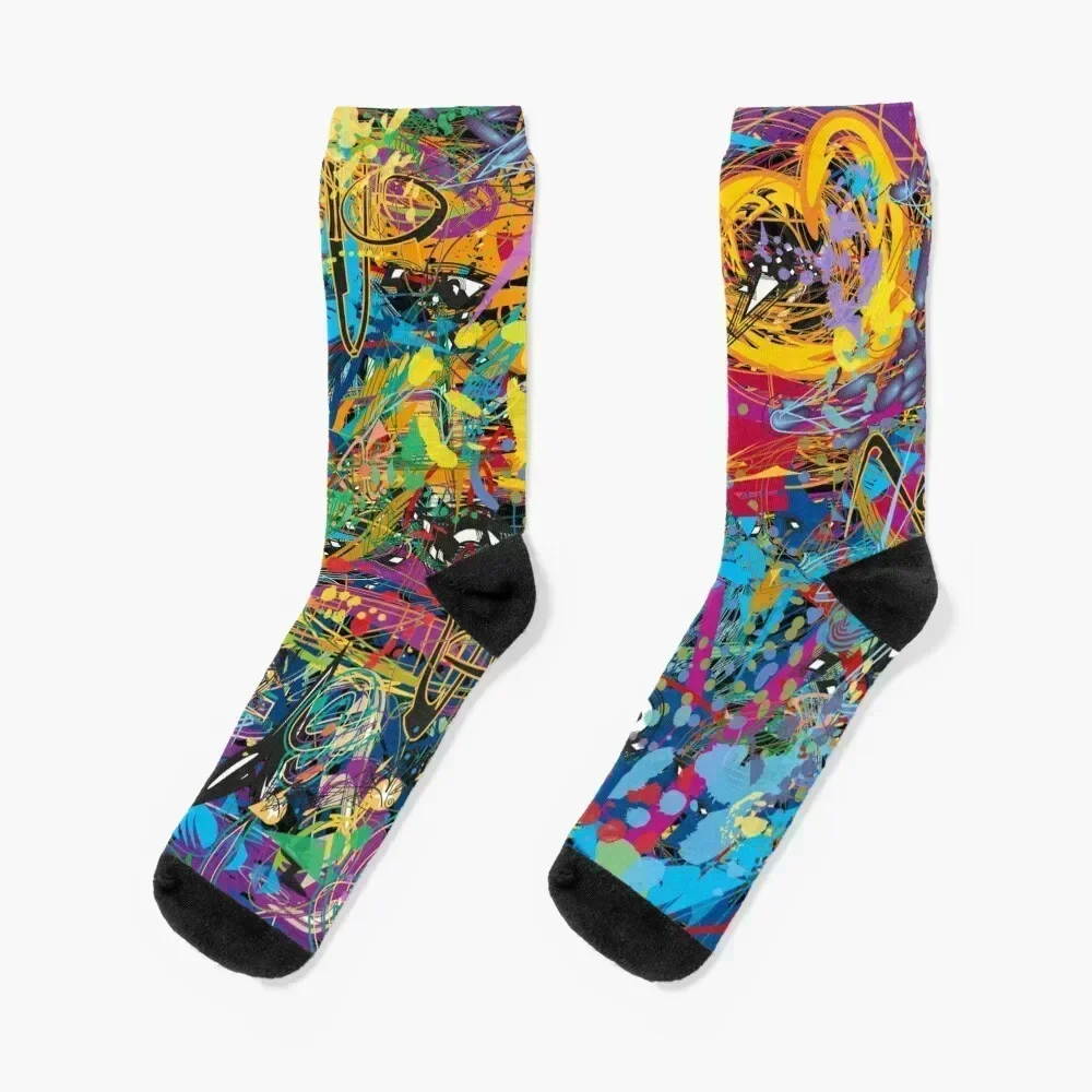 Sparkling Mind original artwork Socks funny gift football Stockings man winter thermal Socks Woman Men's