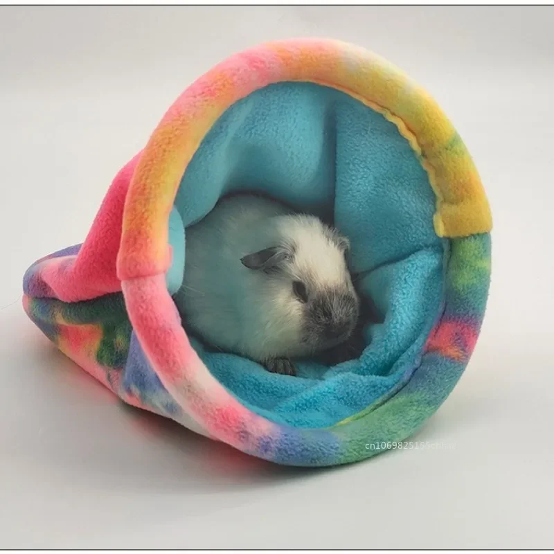 Autumn Winter Warm Ferret Hamsters Hammock Cage Cozy Plush Sleeping Bag Hanging Beds Rat House Nest Pet Accessories