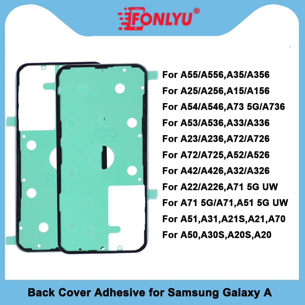 

FONLYU 10 шт. задняя водонепроницаемая клейкая лента для Samsung Galaxy A55 SM-A566V A34 A35 A36 SM-A556V SM-A356E наклейка на заднюю крышку клейкая лента