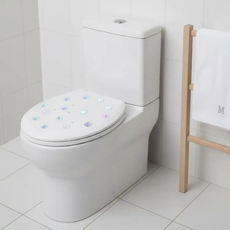 Waterproof Self-Adhesive Removable Home Decor Car Decals Glow-in-the-Dark Bubble Theme Wall Sticker Bathroom Sink Toilet Sticker