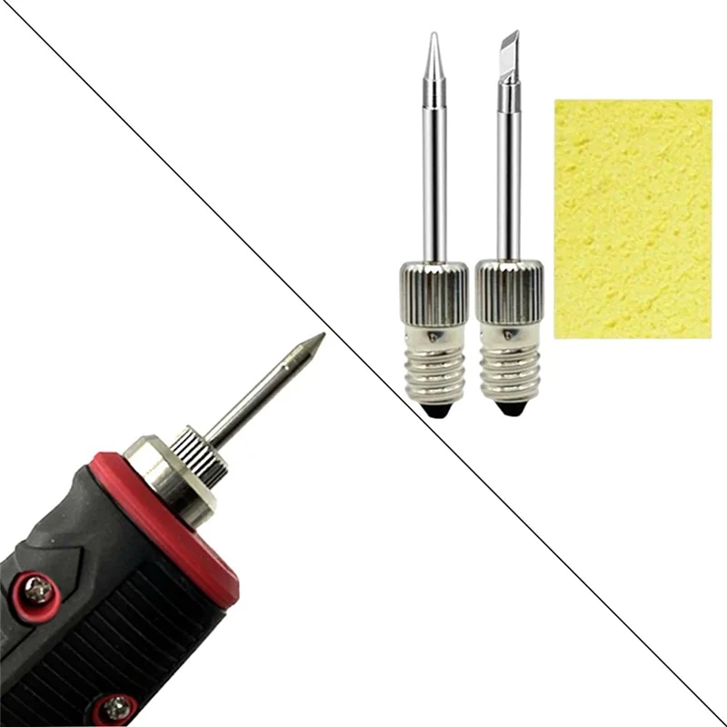 Soldering Tips USB Soldering Iron Head Replacement Soldering Iron Tips Welding Head for E10 Interface(Tip B+Tip K)